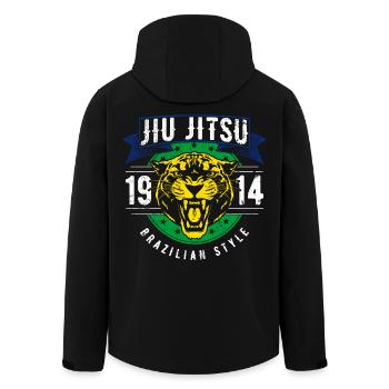 Brazilian Jiu Jitsu 1914 Jaguarkopf BJJ Geschenk - Recycelte Männer Softshell-Jacke von Stanley/Stella - Schwarz - Hinten - AI Model Male 185 light (185cm)