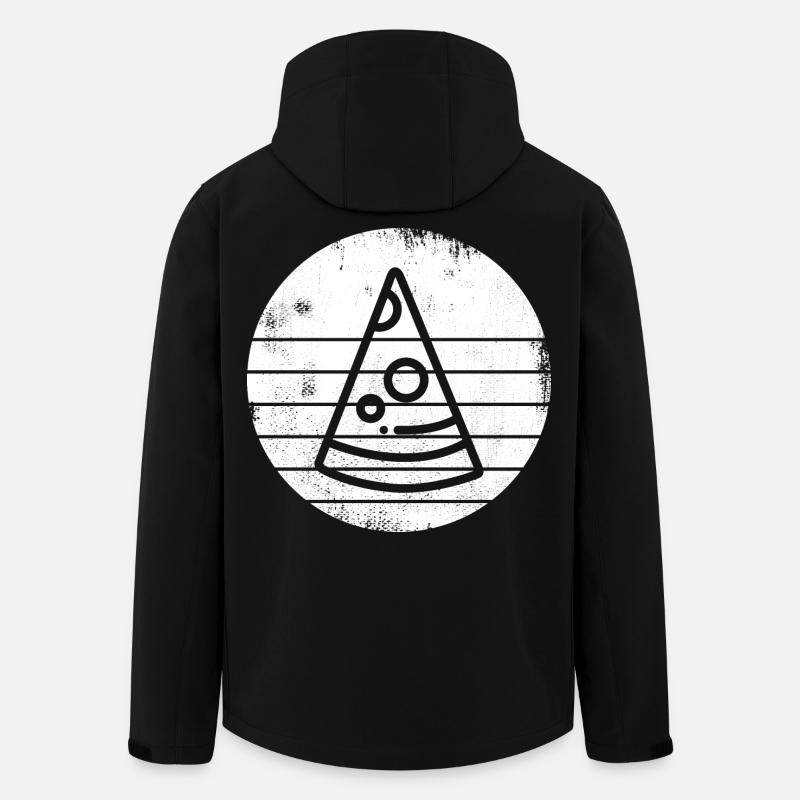 Pizza - Men’s Recycled Softshell Jacket by Stanley/Stella - black