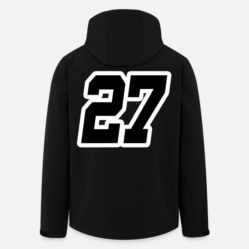 Nummer siebenundzwanzig 27 - Recycelte Männer Softshell-Jacke von Stanley/Stella - Schwarz