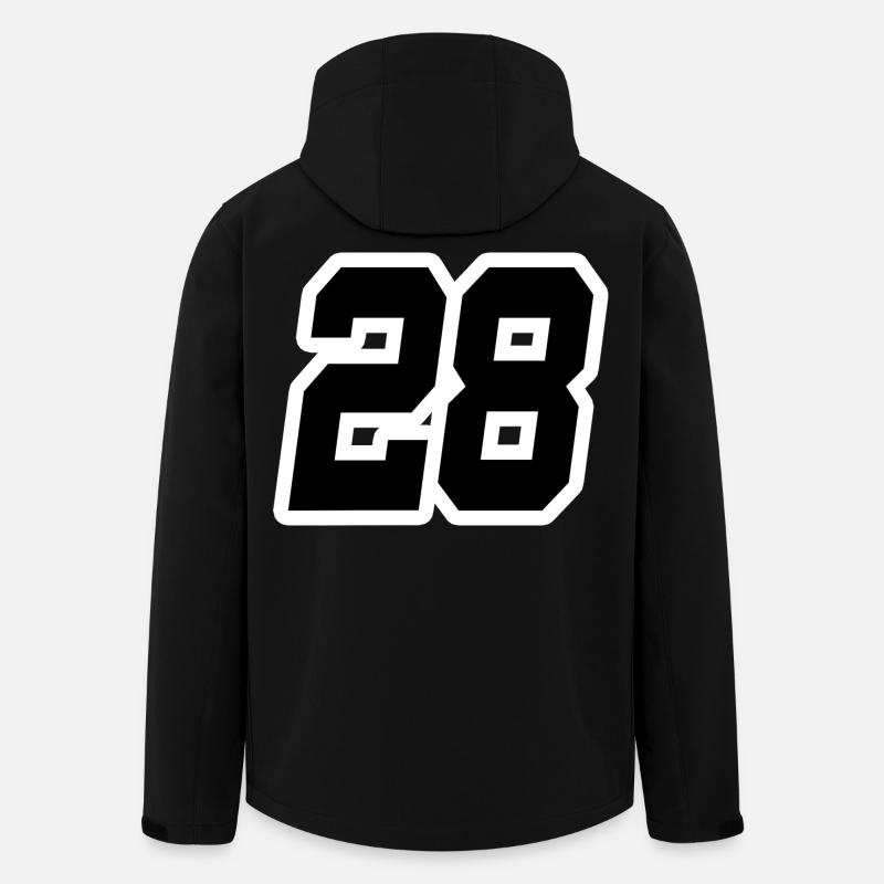 Nummer achtundzwanzig 28 - Recycelte Männer Softshell-Jacke von Stanley/Stella - Schwarz