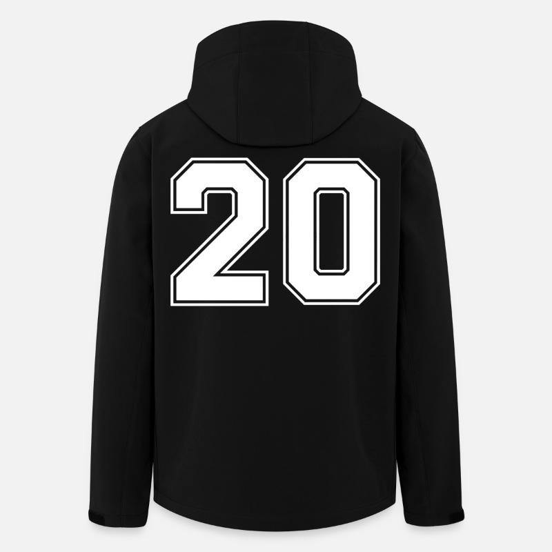 Nummer zwanzig 20 - Recycelte Männer Softshell-Jacke von Stanley/Stella - Schwarz