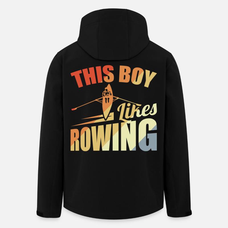 This boy likes rowing - Men’s Recycled Softshell Jacket by Stanley/Stella - black