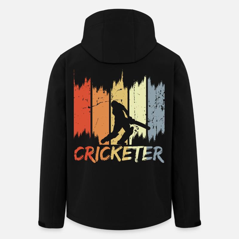 Retro Cricketer - Men’s Recycled Softshell Jacket by Stanley/Stella - black