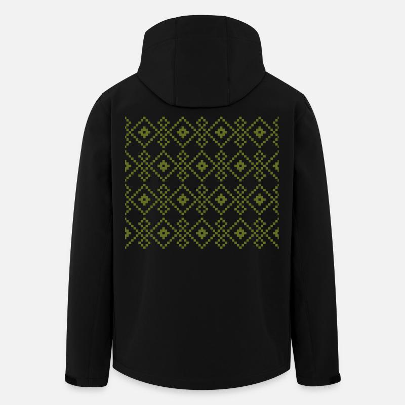 Weihnachtspullover (grün) - Recycelte Männer Softshell-Jacke von Stanley/Stella - Schwarz