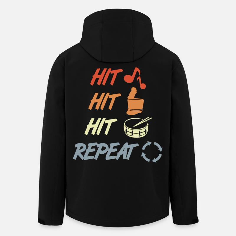 Battre et répéter - Veste softshell homme en polyester recyclé Stanley/Stella - noir