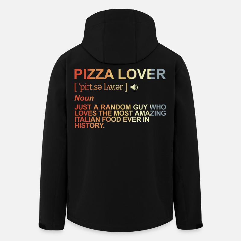 Pizza Liebhaber Definition - Recycelte Männer Softshell-Jacke von Stanley/Stella - Schwarz