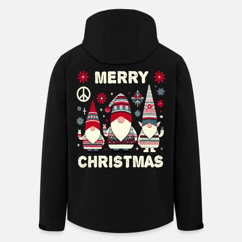 Wichtel Christmas Gnomes - Recycelte Männer Softshell-Jacke von Stanley/Stella - Schwarz