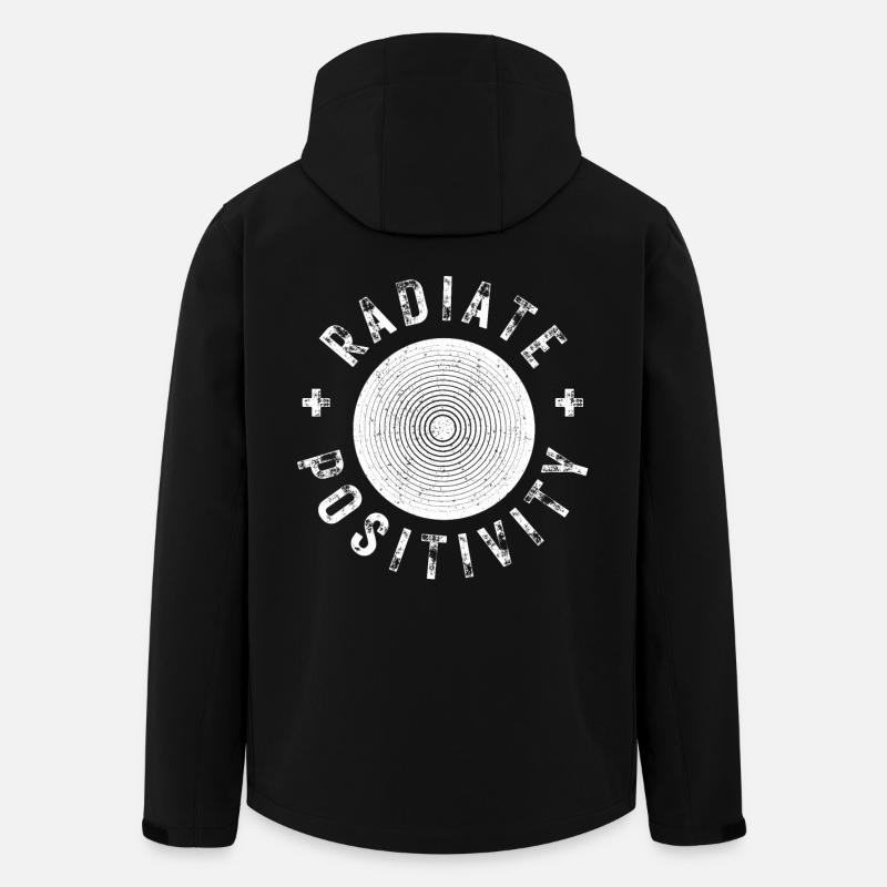 Exuding positivity modern distressed style - Men’s Recycled Softshell Jacket by Stanley/Stella - black