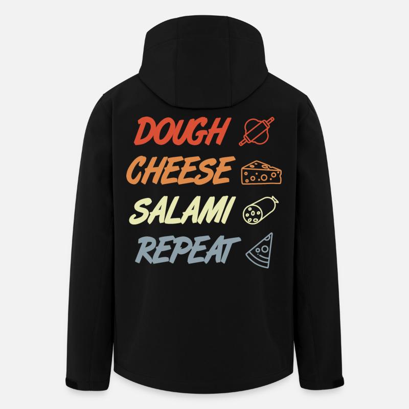 Lustiger Pizza Spruch - Recycelte Männer Softshell-Jacke von Stanley/Stella - Schwarz
