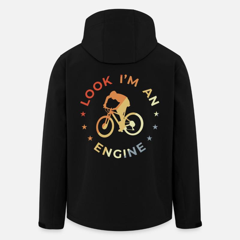 Radsport Witz - Recycelte Männer Softshell-Jacke von Stanley/Stella - Schwarz