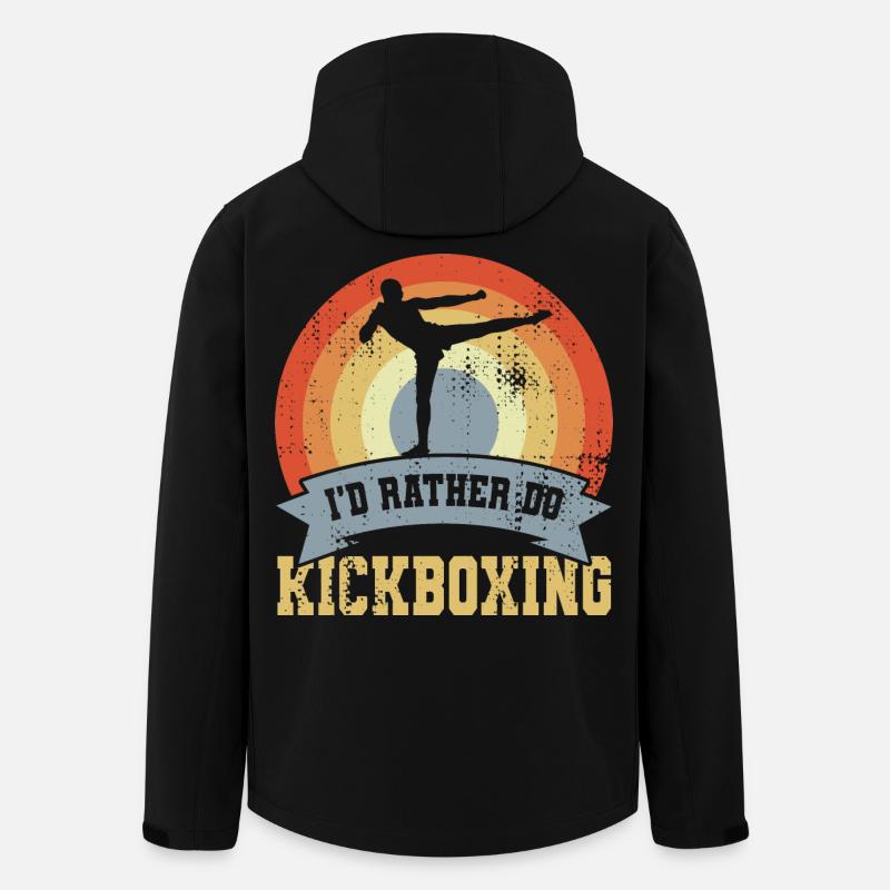 I'd Rather Do Kickboxing - Men’s Recycled Softshell Jacket by Stanley/Stella - black