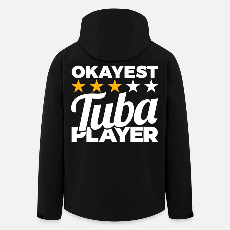Joueur de tuba moyen - Veste softshell homme en polyester recyclé Stanley/Stella - noir