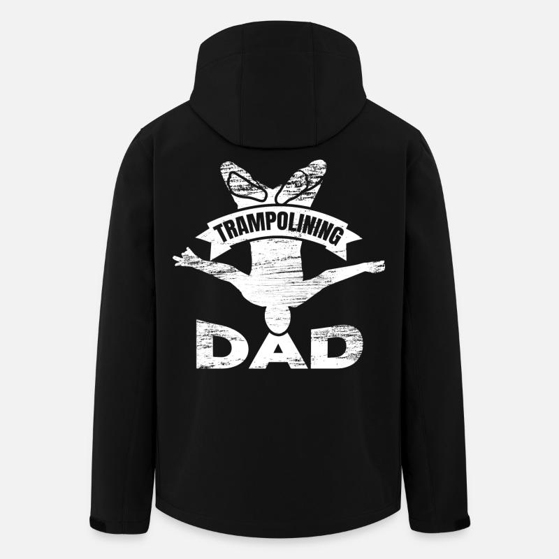 Père sauteur trampoline - Veste softshell homme en polyester recyclé Stanley/Stella - noir