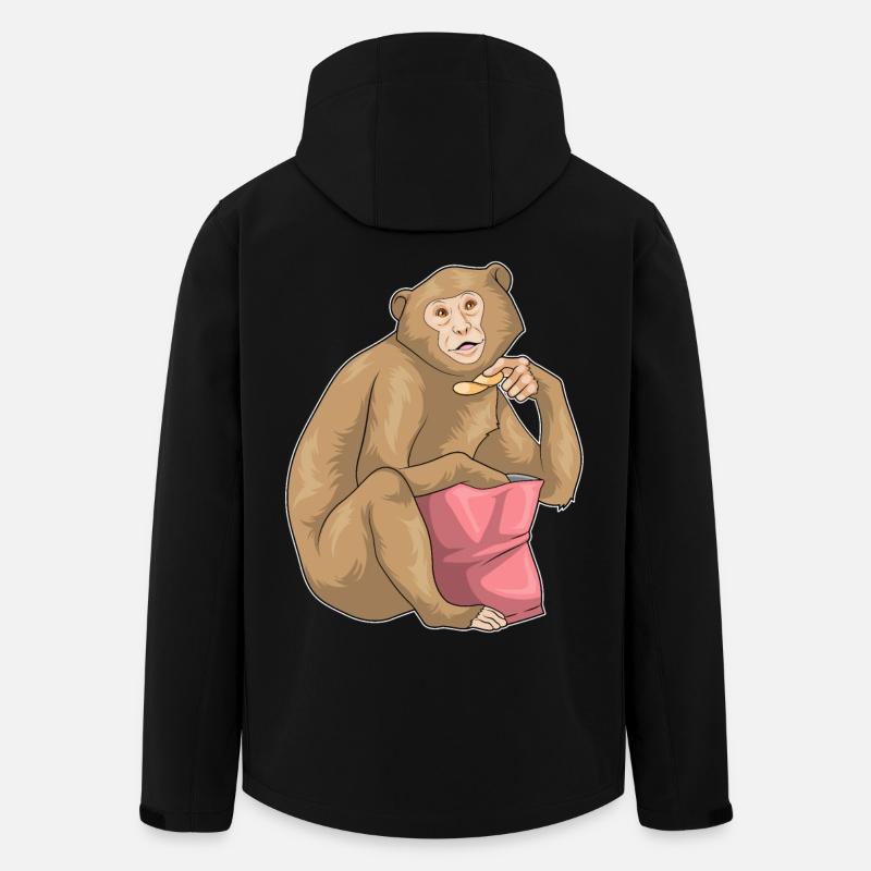 Monkey Potato Chips - Men’s Recycled Softshell Jacket by Stanley/Stella - black