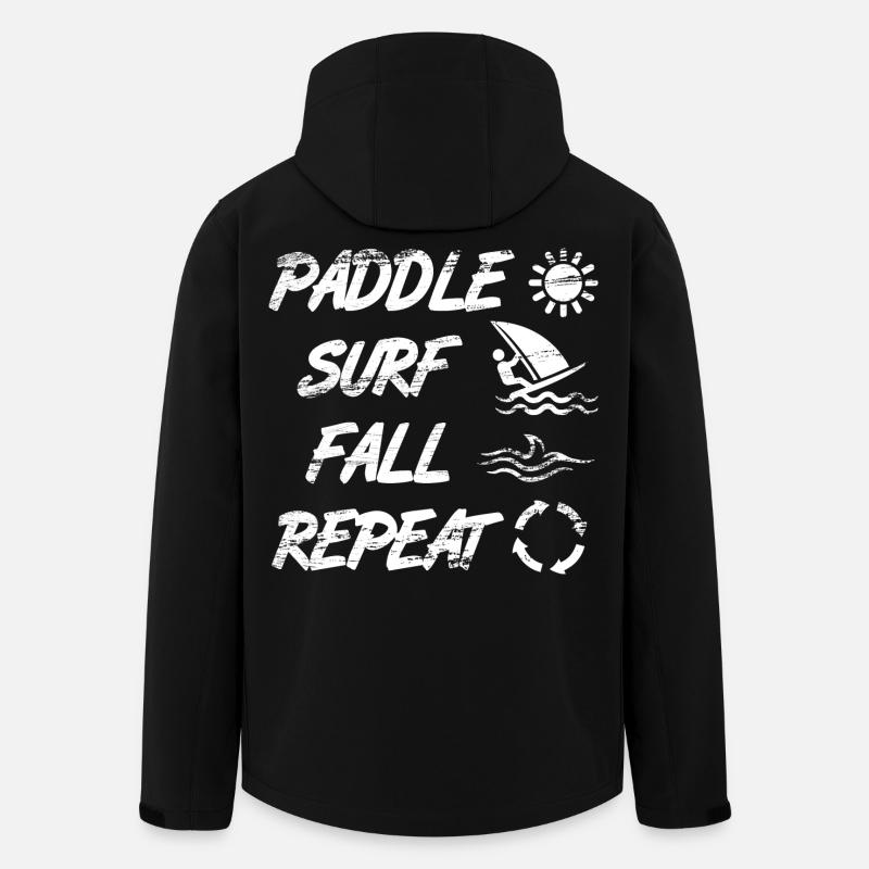 Dicton de planche à voile - Veste softshell homme en polyester recyclé Stanley/Stella - noir