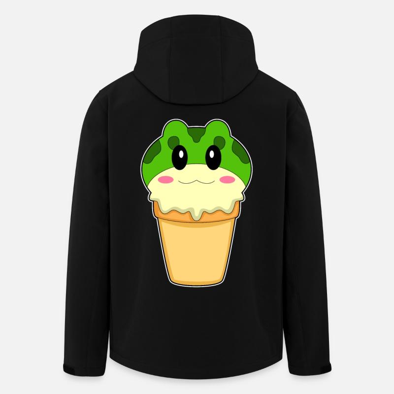 Frosch Waffeleis - Recycelte Männer Softshell-Jacke von Stanley/Stella - Schwarz