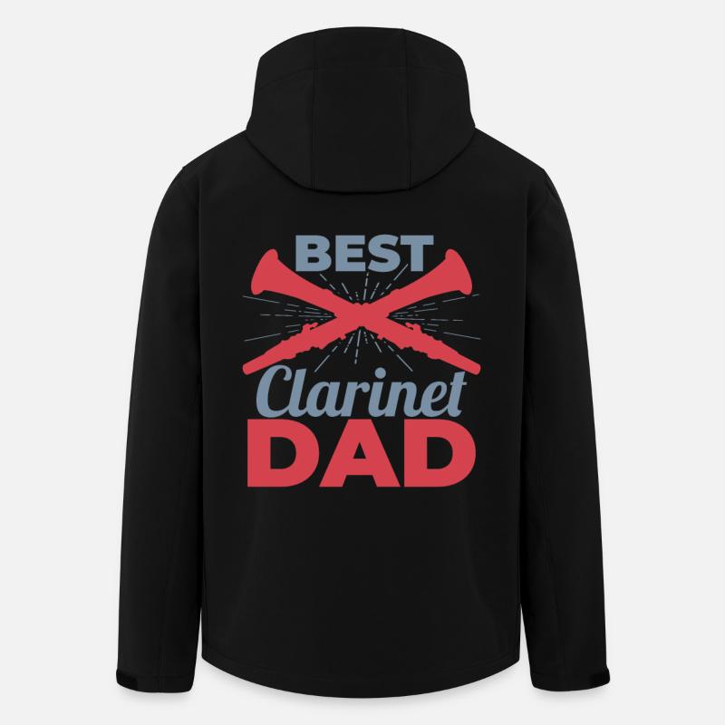Clarinets Dad - Men’s Recycled Softshell Jacket by Stanley/Stella - black