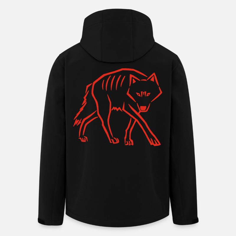 Stepping Down (Red) - Men’s Recycled Softshell Jacket by Stanley/Stella - black