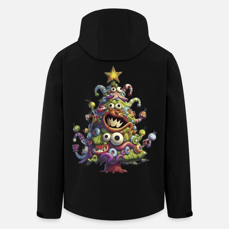 Arbre de Noël Arbre de Noël Arbre de Noël - Veste softshell homme en polyester recyclé Stanley/Stella - noir