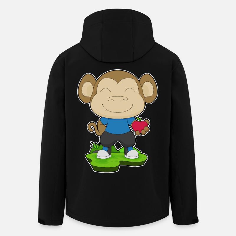 Monkey Apple - Men’s Recycled Softshell Jacket by Stanley/Stella - black