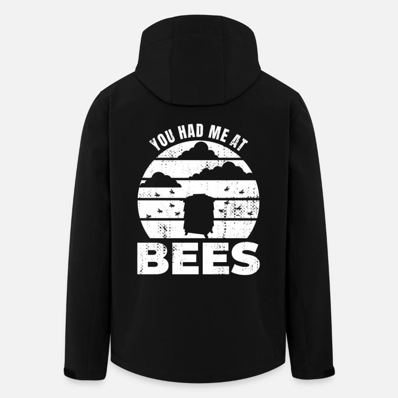 You had me with bees - Men’s Recycled Softshell Jacket by Stanley/Stella - black