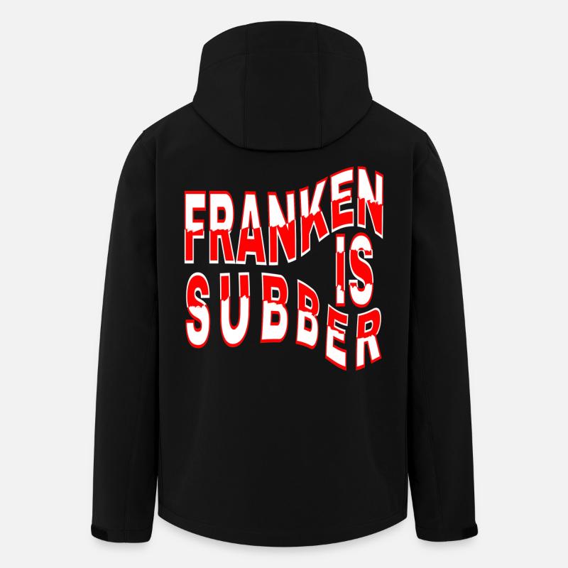 Franken is Subber - Franken ist Super - fei schee - Recycelte Männer Softshell-Jacke von Stanley/Stella - Schwarz