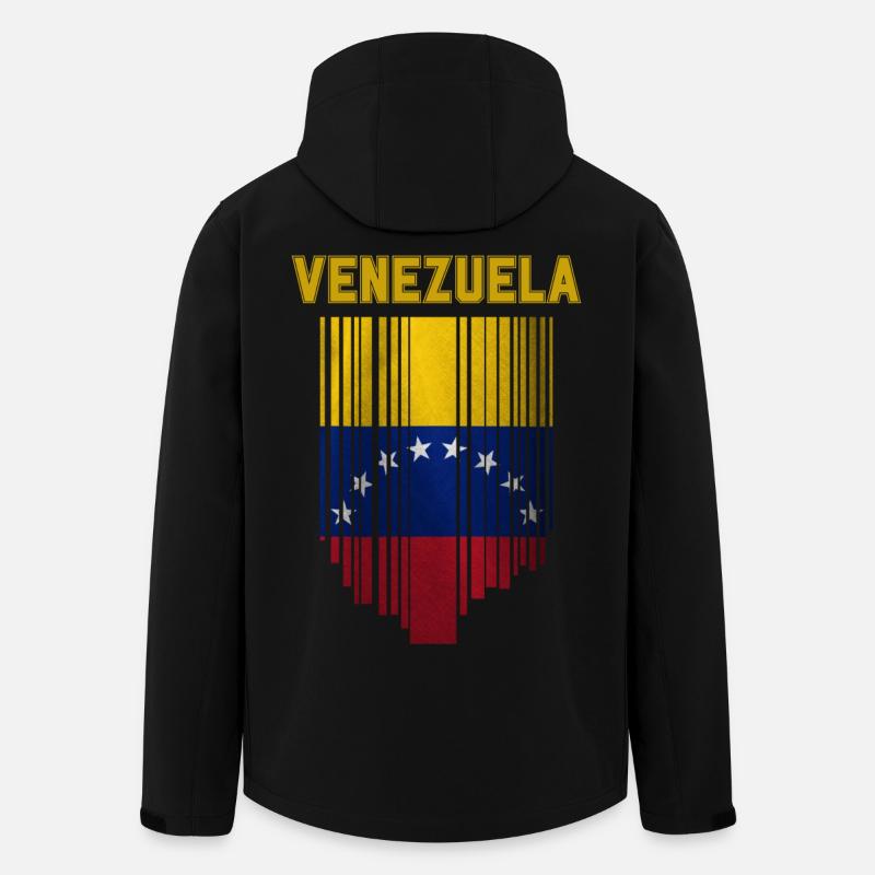 Flagge von Venezuela - Recycelte Männer Softshell-Jacke von Stanley/Stella - Schwarz