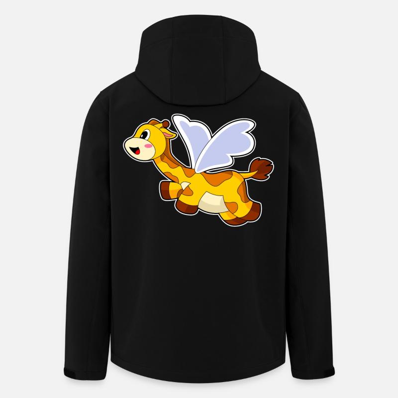 Giraffe Wings - Men’s Recycled Softshell Jacket by Stanley/Stella - black