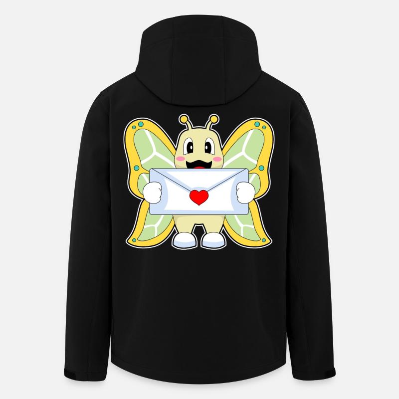 Butterfly Letter - Men’s Recycled Softshell Jacket by Stanley/Stella - black