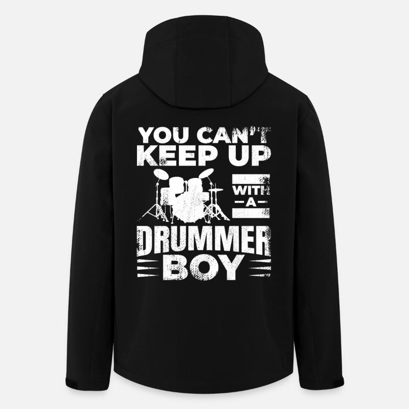 Drummer Junge - Recycelte Männer Softshell-Jacke von Stanley/Stella - Schwarz