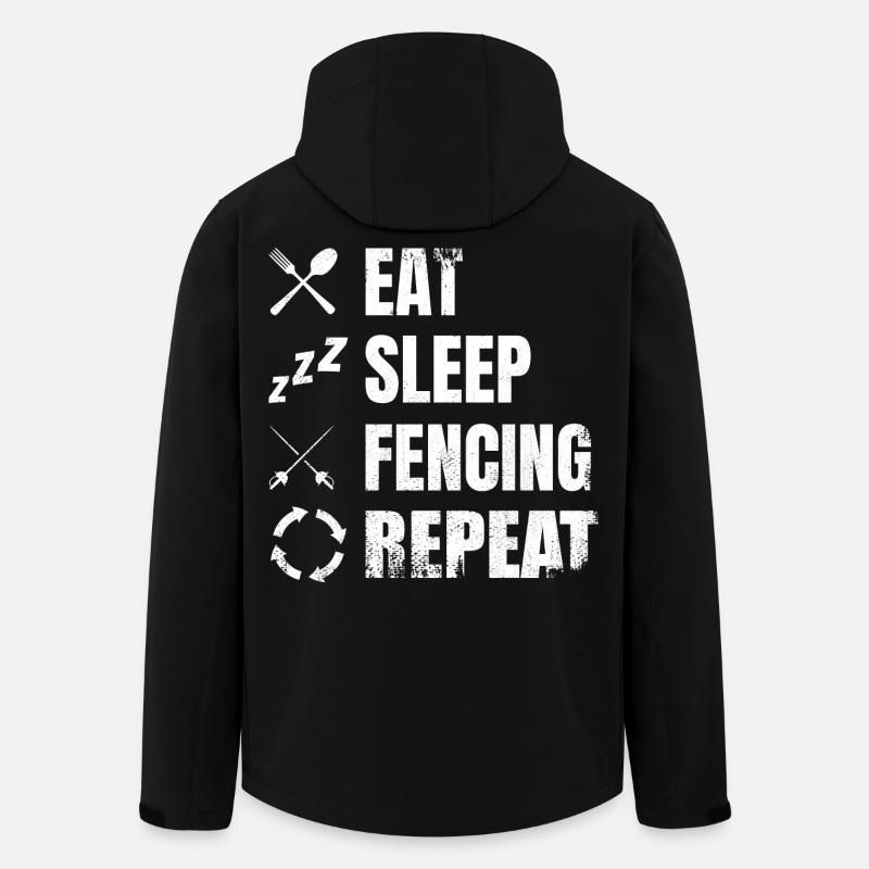 Fencing Daily Routine - Men’s Recycled Softshell Jacket by Stanley/Stella - black