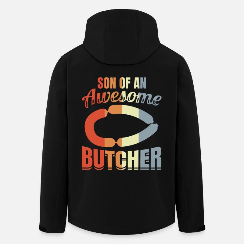 Metzger Sohn - Recycelte Männer Softshell-Jacke von Stanley/Stella - Schwarz