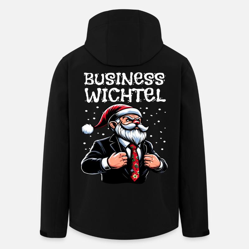 Business Gnome Christmas Gnome - Men’s Recycled Softshell Jacket by Stanley/Stella - black
