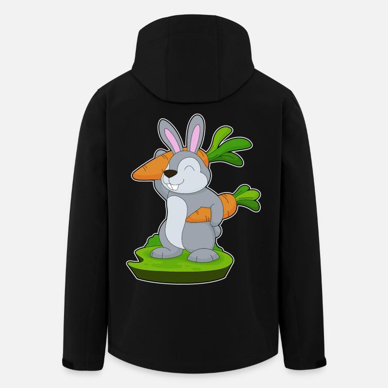 Carottes lapin - Veste softshell homme en polyester recyclé Stanley/Stella - noir
