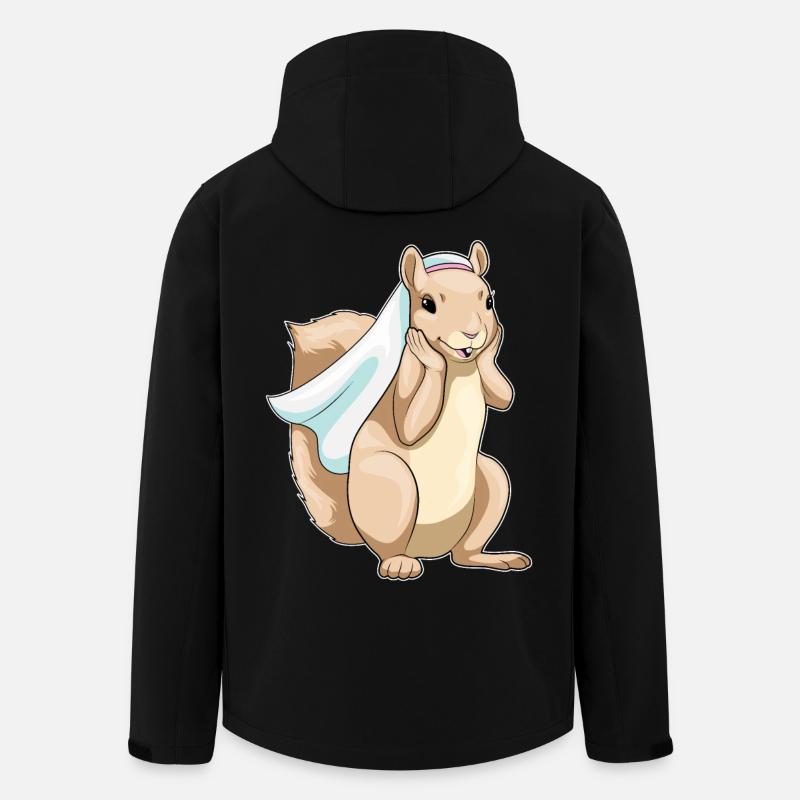 Squirrel Bridal Veil Wedding - Men’s Recycled Softshell Jacket by Stanley/Stella - black