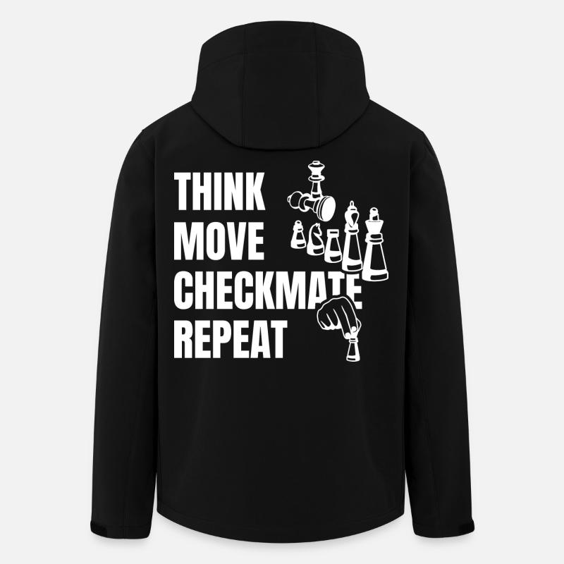 Denke Spiele Schachmatt Nächster - Recycelte Männer Softshell-Jacke von Stanley/Stella - Schwarz