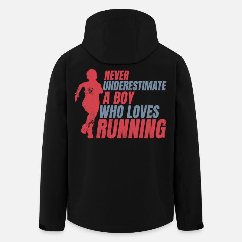 Never underestimate a small runner - Men’s Recycled Softshell Jacket by Stanley/Stella - black