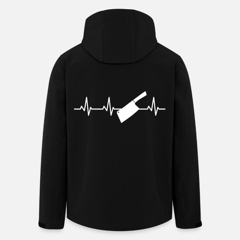 Battement de cœur couperet - Veste softshell homme en polyester recyclé Stanley/Stella - noir