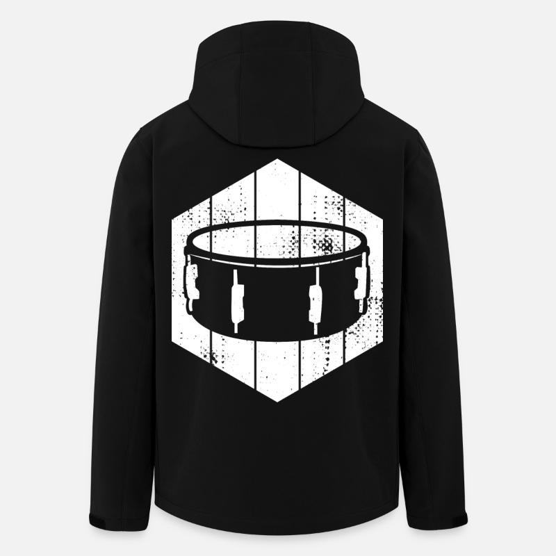 Side drum - Men’s Recycled Softshell Jacket by Stanley/Stella - black