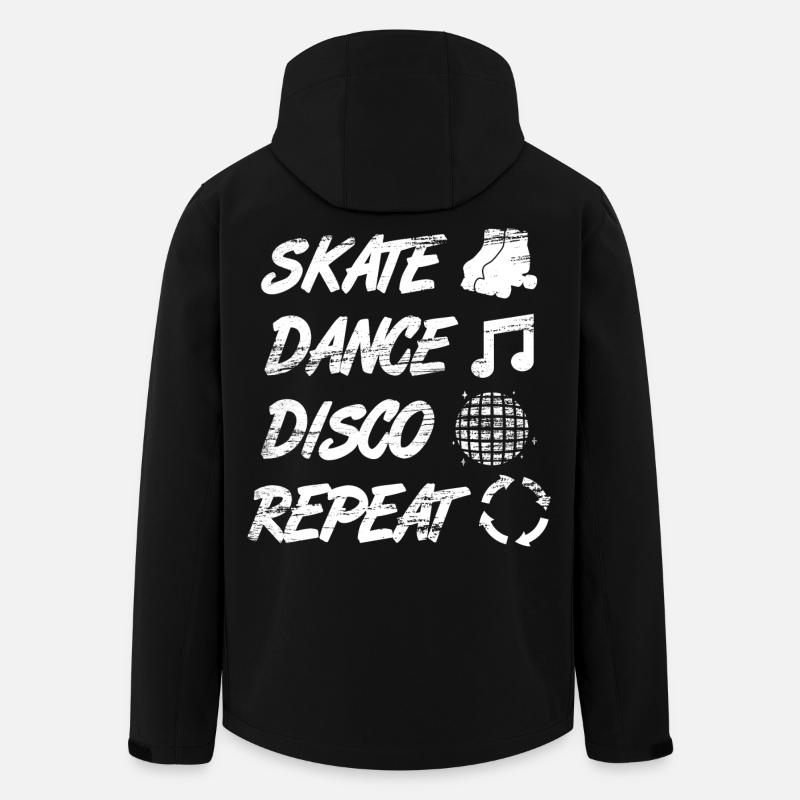 Roller Skating Disco - Men’s Recycled Softshell Jacket by Stanley/Stella - black