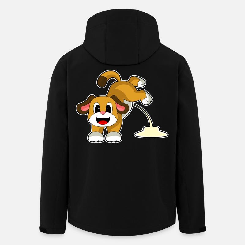 Hund Toilette - Recycelte Männer Softshell-Jacke von Stanley/Stella - Schwarz