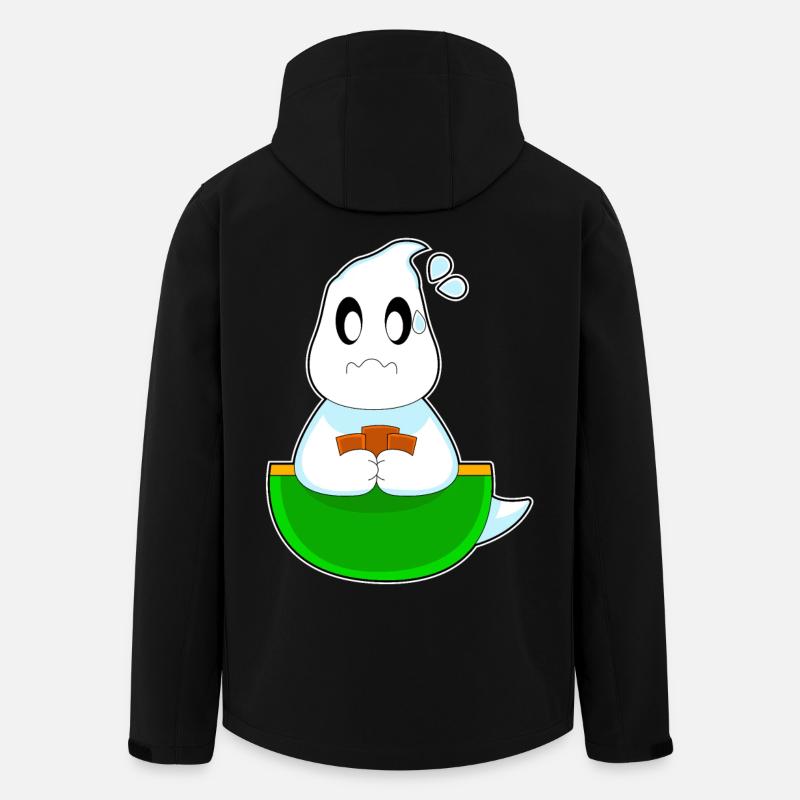 Geist Halloween Poker - Recycelte Männer Softshell-Jacke von Stanley/Stella - Schwarz