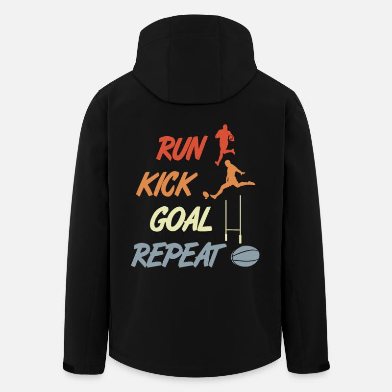 Rugby Motivation - Recycelte Männer Softshell-Jacke von Stanley/Stella - Schwarz