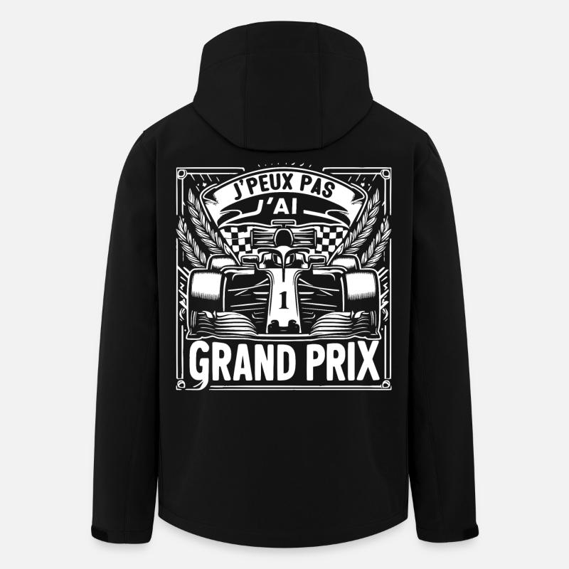 J'Peux Pas J'ai Grand Prix - Veste softshell homme en polyester recyclé Stanley/Stella - noir