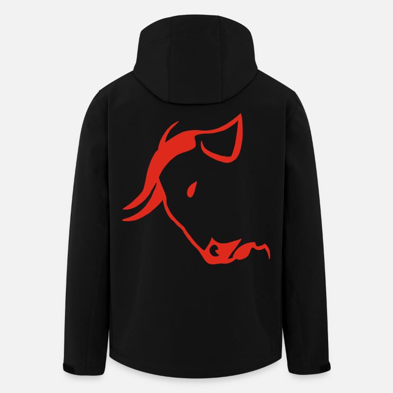 Der Kopf von - Recycelte Männer Softshell-Jacke von Stanley/Stella - Schwarz