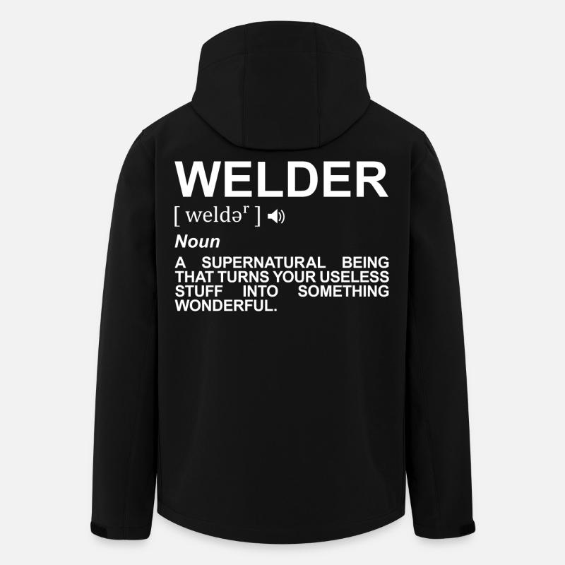 Définition du soudeur - Veste softshell homme en polyester recyclé Stanley/Stella - noir