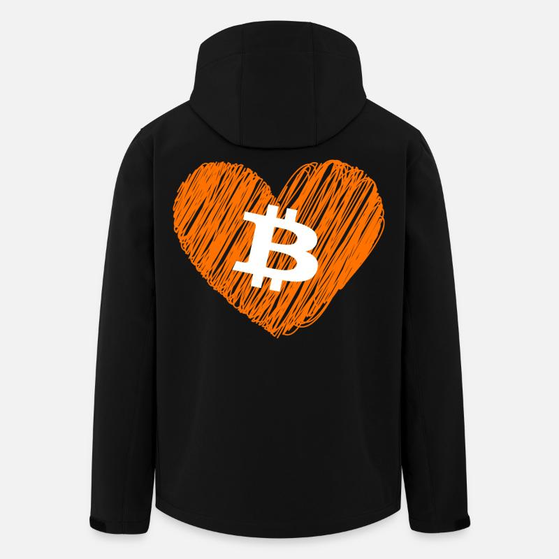 Bitcoin Crypto Cryptocurrency Splash - Recycelte Männer Softshell-Jacke von Stanley/Stella - Schwarz