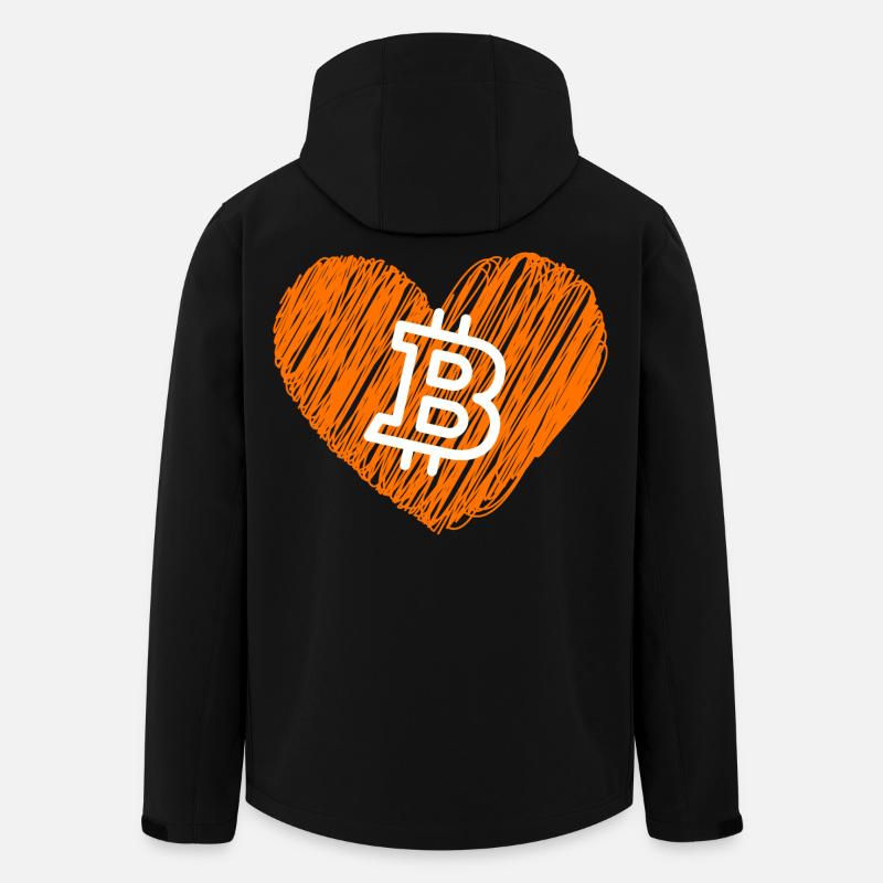 Bitcoin Crypto Cryptocurrency Splash - Veste softshell homme en polyester recyclé Stanley/Stella - noir