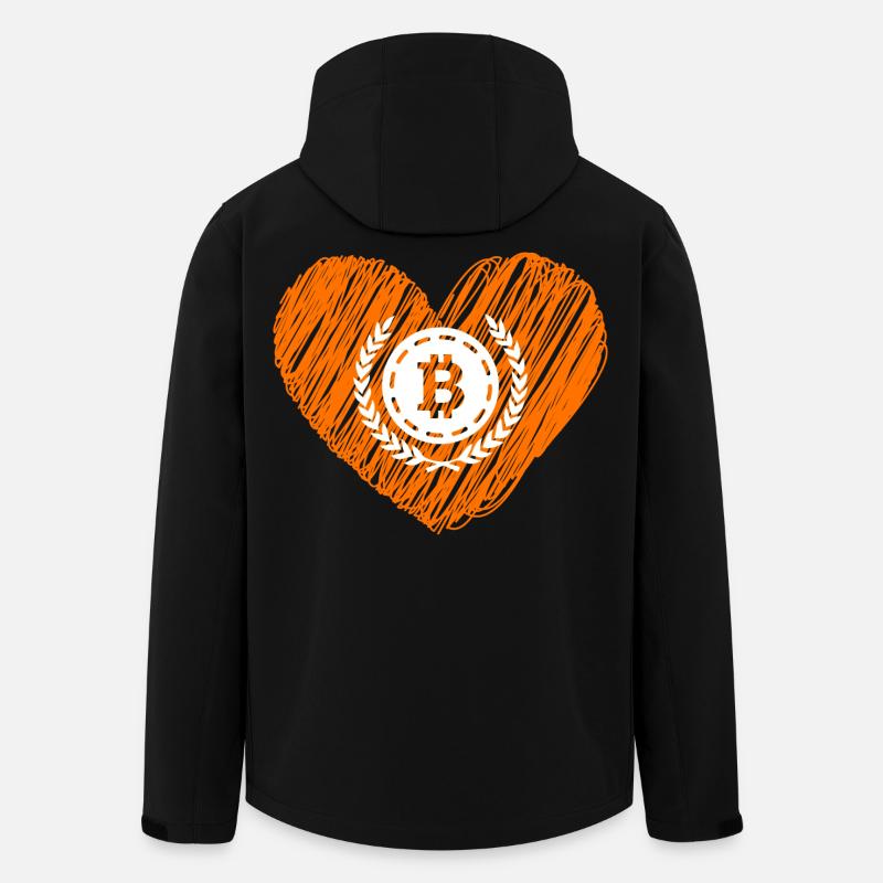 Bitcoin Crypto Cryptocurrency Splash - Veste softshell homme en polyester recyclé Stanley/Stella - noir