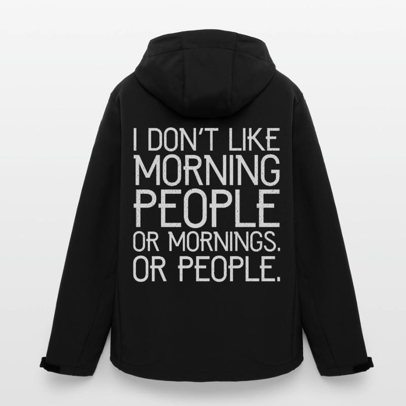 Ich mag keine Morgenmenschen oder Morgenmenschen oder Menschen Recycelte Männer Softshell-Jacke von Stanley/Stella